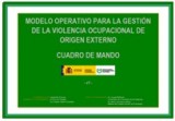 Modelo para a xestión da violencia ocupacional de orixe externo